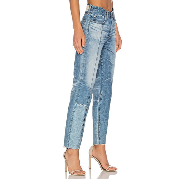 AG Adriano Goldschmied The Phoebe Vintage High Waisted Tapered Leg Jeans Size 25 - Picture 3 of 16